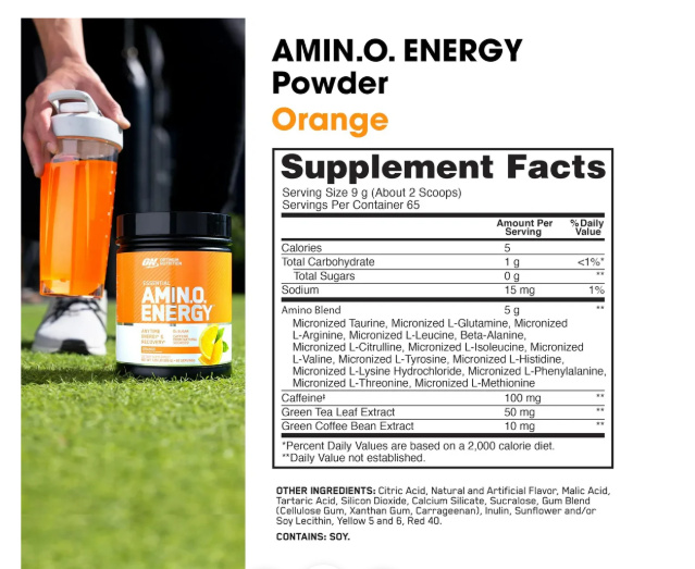 Optimum Nutrition Essential Amino Energy - 65 Servings Orange