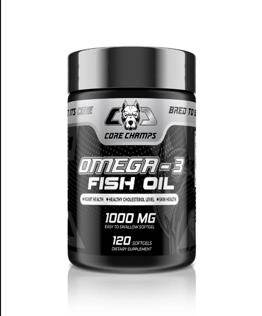 OMEGA 3 FISH OIL 1000MG 100 SOFTGELS BY CORE CHAMPS