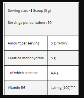 GOLD CREATINE 60 SERVINGS BY KEVIN LEVRONE
