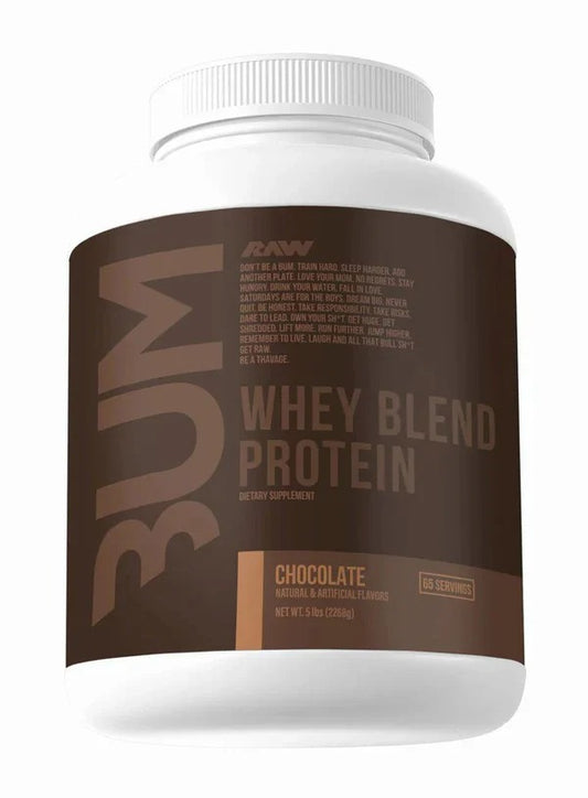 RAW CBUM Whey Blend Protein – Chocolate (5 lb)