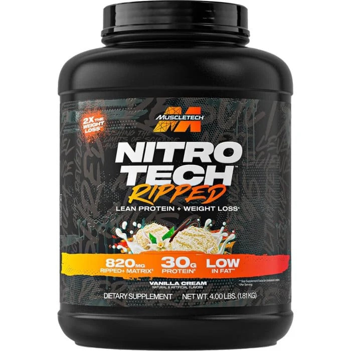 MuscleTech Nitro-Tech Ripped – Vanilla Cream (4 lb)