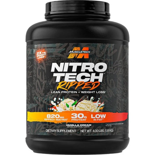 MuscleTech Nitro-Tech Ripped – Vanilla Cream (4 lb)