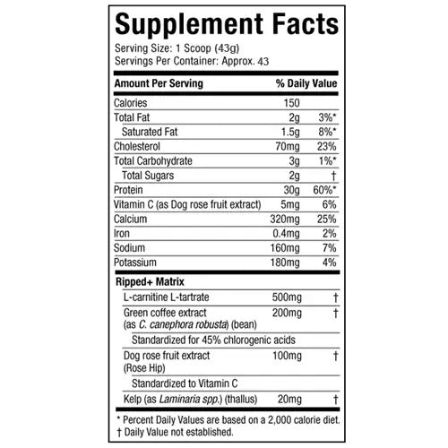 MuscleTech Nitro-Tech Ripped – Vanilla Cream (4 lb)