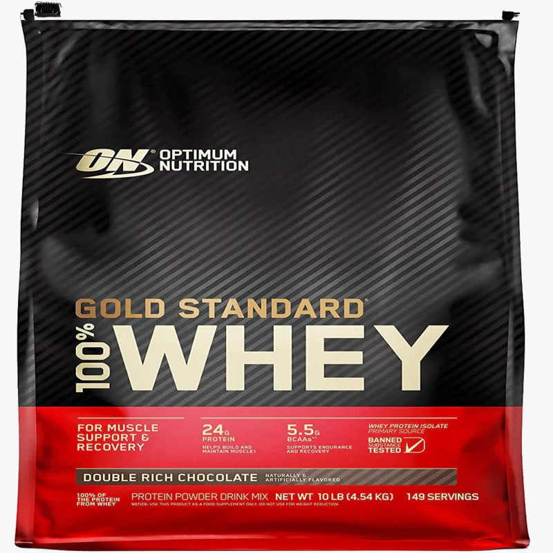 ON Gold Standard 100% Whey – Double Rich Chocolate (10 lb)