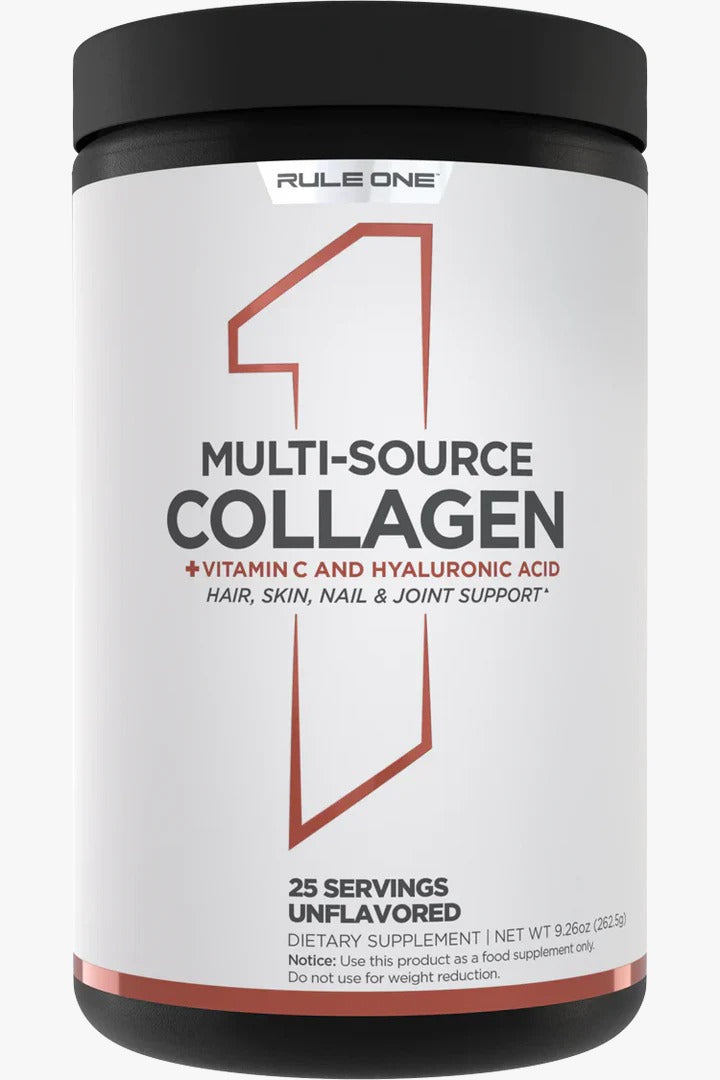 Rule One R1 Multi-Source Collagen + Vitamin C & Hyaluronic Acid – Unflavored (262.5g / 25 Servings)