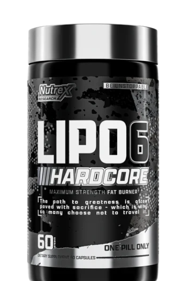 Nutrex Lipo-6 Hardcore - Maximum Strength Fat Burner - 60 Capsules